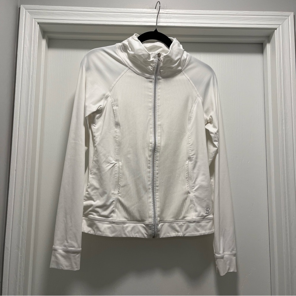 SOFIBELLA UV Featherweight Full Zip Tennis Jacket With Pockets S Pickleball